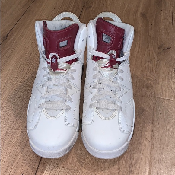 Jordan 6 Retro Maroon 6.5Y - Picture 2 of 6